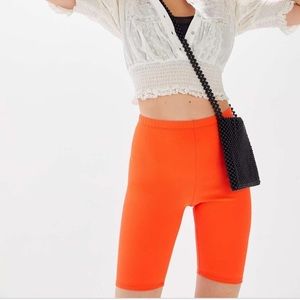 Urban outfitters Neon high-waisted bike shorts